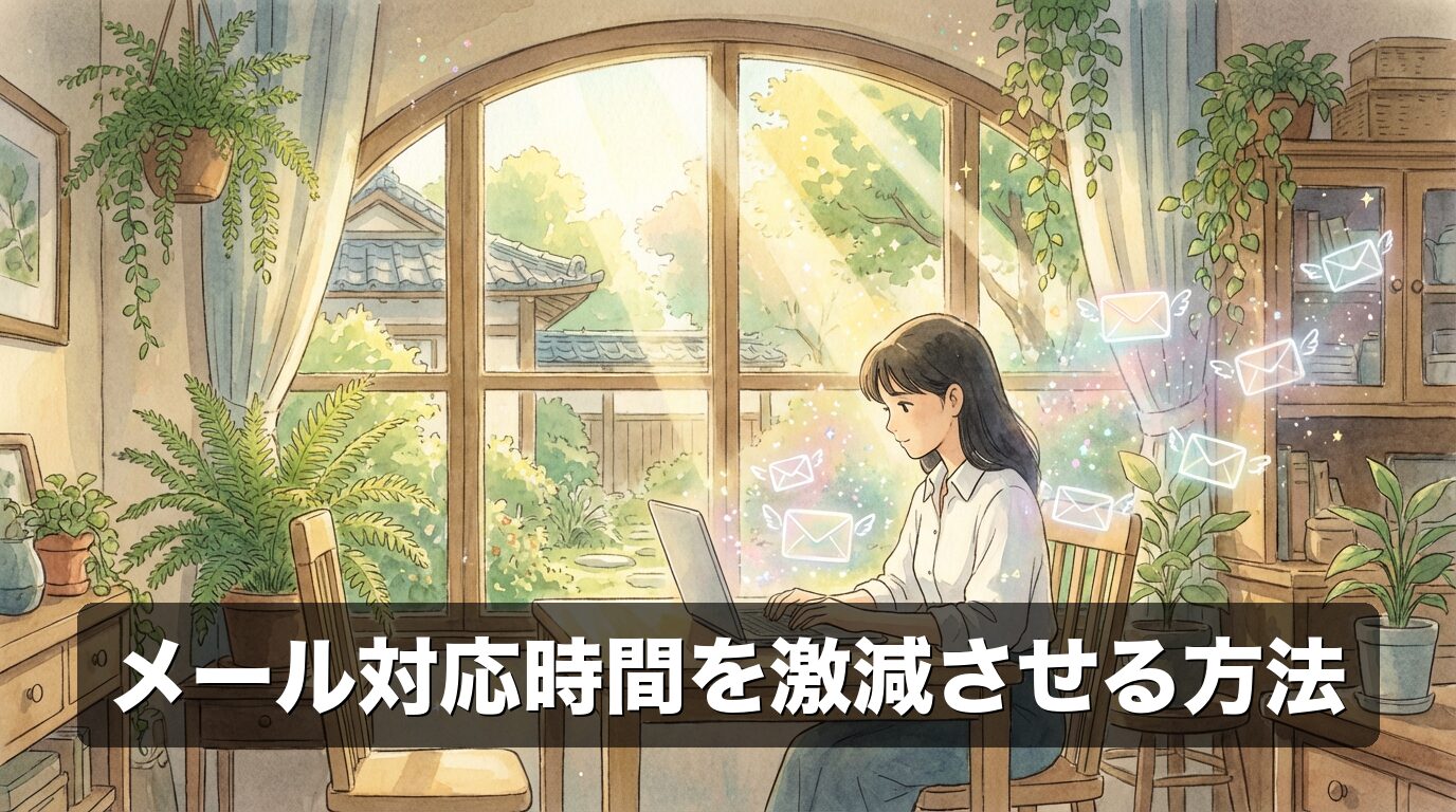 メール対応時間を激減させる方法