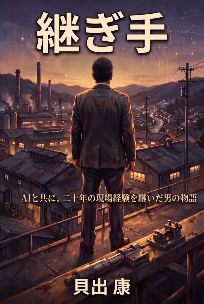 AIが生成した小説『継ぎ手』のカバー画像