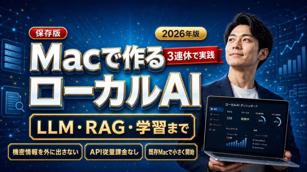 MacBook ProでローカルLLM・RAG・ファインチューニングを実践した3連休