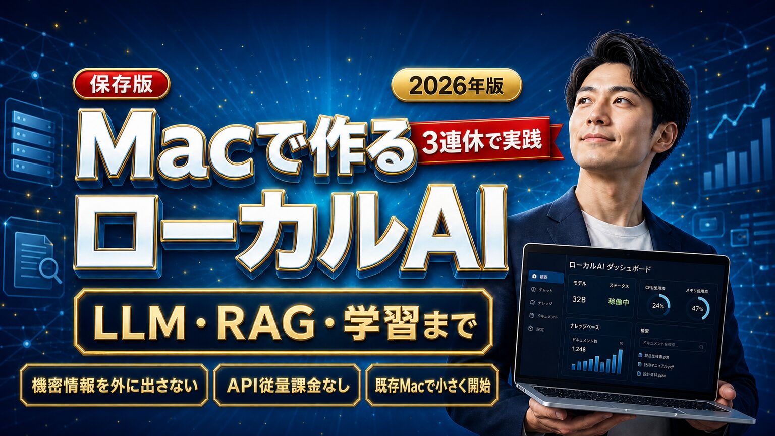 MacBook ProでローカルLLM・RAG・ファインチューニングを実践した3連休